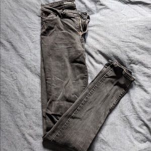 Faded Black/Grey Skinny Jeans